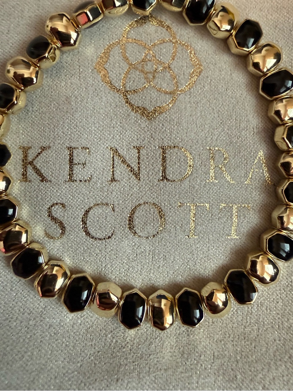 Kendra Scott Gold Daphne Enamel Stretch Bracelet NWT
